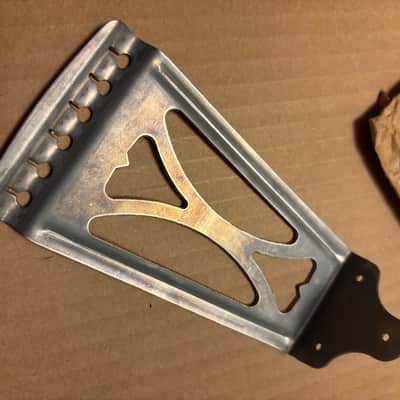 1950s Harmony Acoustic Flat Top Guitar Tailpiece NOS #3734 image 3