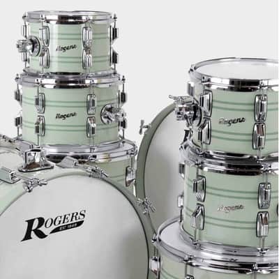 Rogers PT-0420HX-SG Powertone 4pc 20x14/10x7/12x8/14x14 Sage Green image 2