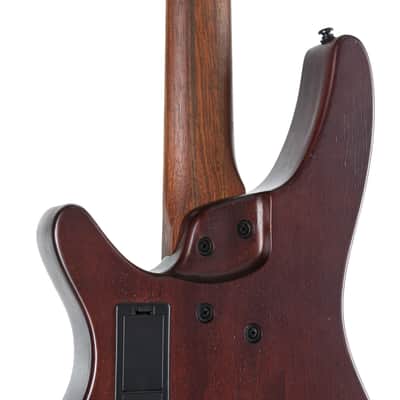 Ibanez Bass Workshop SRH505F-NNF Aerium Fretless Natural Browned Burst Flat - 5-String Electric Bass image 10