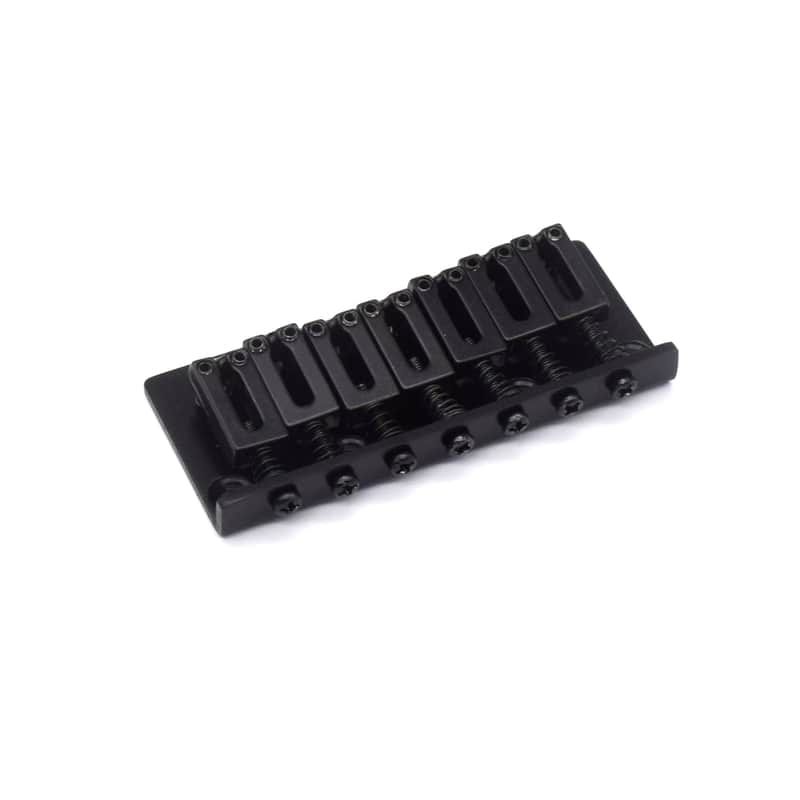 KD By AxLabs 7-String Hardtail Bridge - String-Through-Body, 10.5 mm Spacing - Satin Black image 1