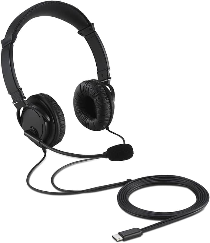 Kensington - K97457WW - Hi-Fi USB-C Headphones with Mic - Black image 1