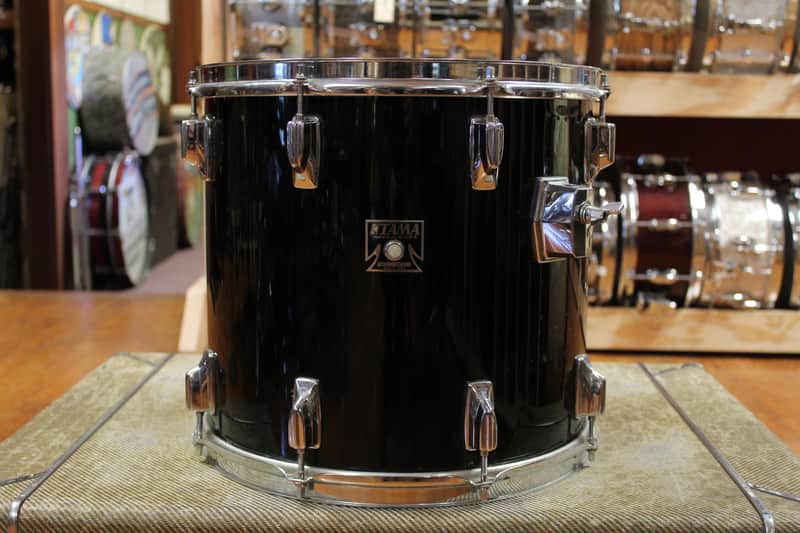 1990s Tama 13x14 Imperialstar Tom in Jet Black image 1