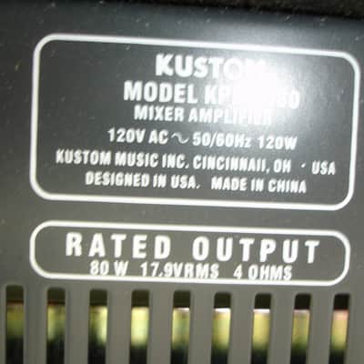 Kustom KPM 4080 KPM4080 Powered Mixer image 10
