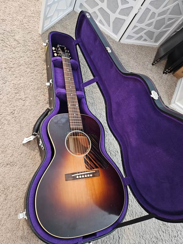 Gibson Custom Shop Willcutt Exclusive 1933 L-00 Murphy Lab Light Aged Vintage Sunburst Fire Stripe Pickguard image 1