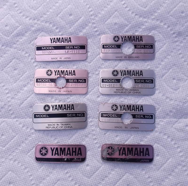 Vintage Yamaha Drum Badges image 1