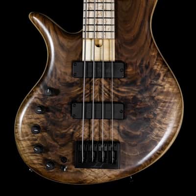 Elrick Handcarved eVolution Gold Series Bass Guitar 2019 - Figured Walnut image 1