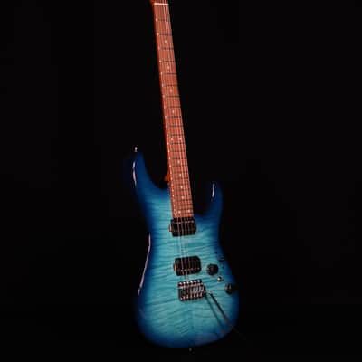 Ibanez AZ24S1F Flame Top Electric, Transparent Turquiose Burst image 8