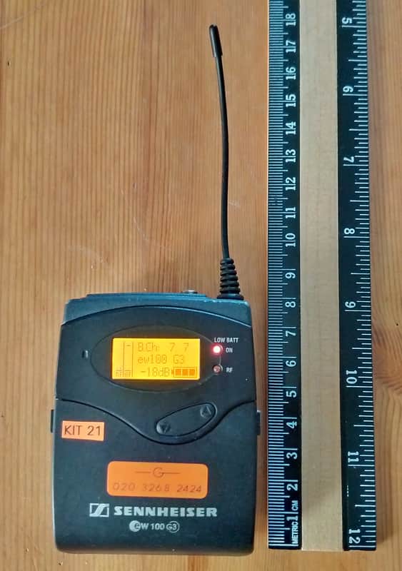 Sennheiser EK100 G3 Diversity Receiver - GB 606-648 MHz (for EW100 G3 System) image 1