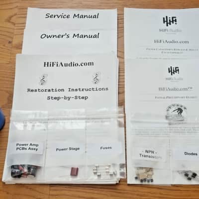 Hafler P225 restoration kit filter capacitor repair rebuild fix image 1
