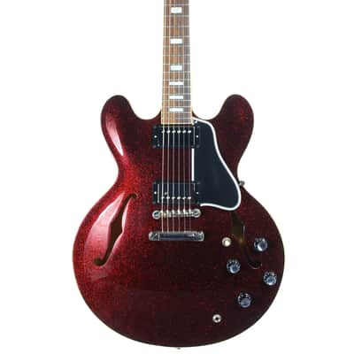 2008 Gibson Custom Shop 1963 ES-335 Red Sparkle -- MATCHING HEADSTOCK, Historic '63 Reissue, Block Inlays image 7