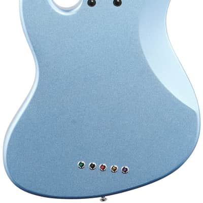 Lakland Skyline 55-60 Custom Laurel Fretboard Bass Guitar, Lake Placid Blue image 5