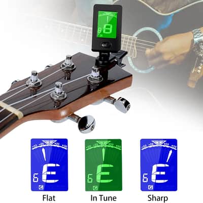Guitar Capo Set | Acoustic Guitar Capo with Clip-On Tuner | Guitar Picks & Accessories Kit | Quick Release Capo for Guitar Bass Violin Ukulele image 6