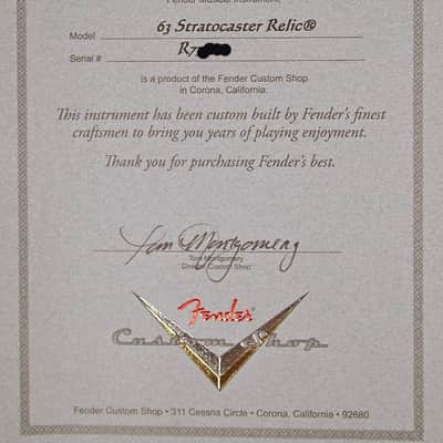 2014 Fender Stratocaster 1963 Custom Shop 63 Strat Relic ~ Dakota Red image 8