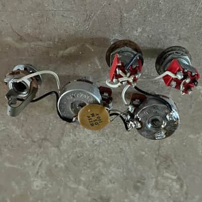 1979 set Fender Lead I II guitar pots harness switches image 2