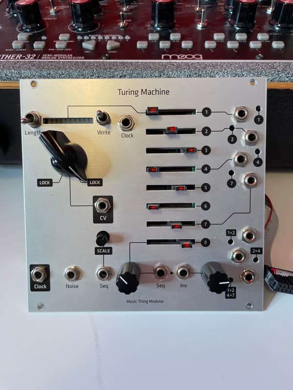Music Thing Modular Turing Machine V1 Hybrid Panel w/ Voltages + Pulses Expanders Eurorack Module image 1