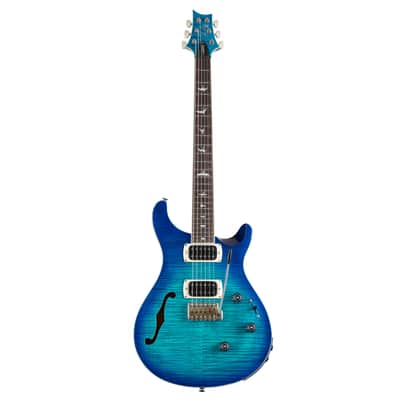 PRS SE Custom 24 Semi-Hollow Piezo Lake Blue - Electric Guitar image 2