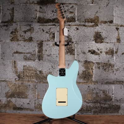 Reverend Six Gun HPP with Rosewood Fretboard Chronic Blue with Cream Pickups image 6