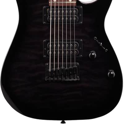 Ibanez GRG7221QA Gio 7-String Electric Guitar - Transparent Black Sunburst image 2