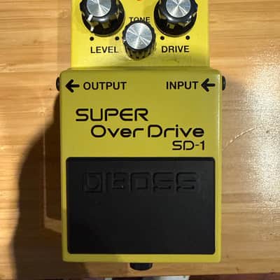 Boss SD-1 Super OverDrive (Silver Label) 1997 - Present - Yellow image 1