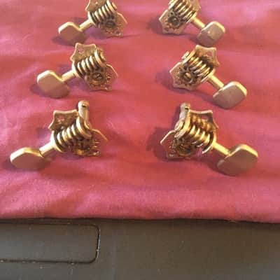 Grover Sta-tite Guitar Tuners Set ( 3+3), Square-ish Buttons image 1