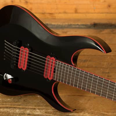 Schecter Sunset-7 - Ebony - Red Dawn - 7-String image 5