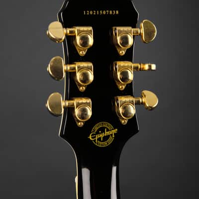 2012 Epiphone Les Paul Custom Blackback Antique Ivory image 7