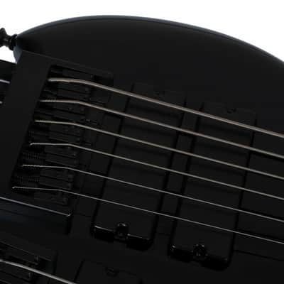 Muckelroy Custom Doubleneck Headless Bass 6-string Fretless 4-string Fretted 2016 Black *Video* image 6