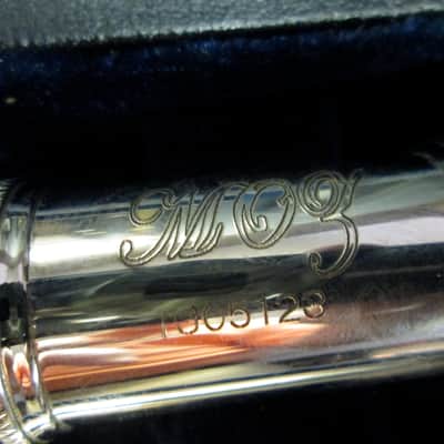 MOZ B Foot Open Hole Flute and Case - Great Playing & Looking Shape image 2
