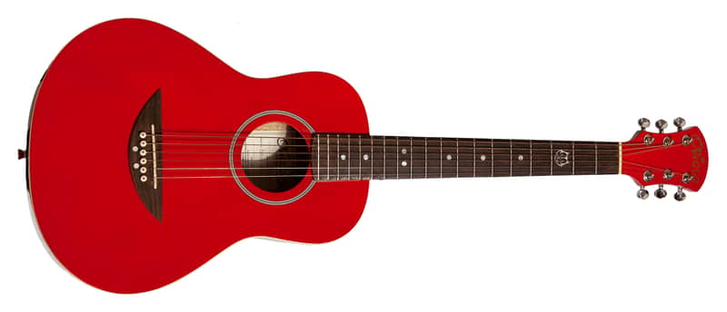 Oriolo Lava FSA-11 ¾ Size Steel-String Acoustic Guitar 2010s - Red Gloss image 1