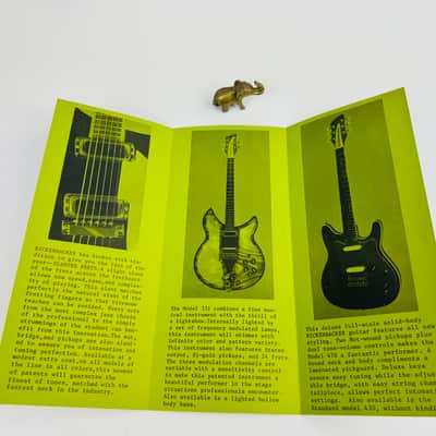 Rickenbacker "Highlights" Foldout Brochure 1970 image 3