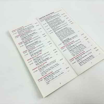 Fender Suggested Retail Price List – January 15, 1989 image 3