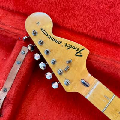 Fender Stratocaster guitar neck 1972 - Maple original vintage USA image 1