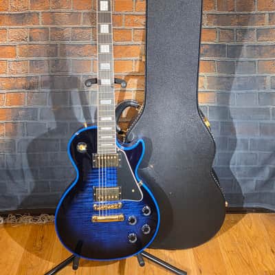 Gibson 2024 Custom Shop Les Paul Custom Blue Widow w/ OHSC - Small Headstock Repair image 1
