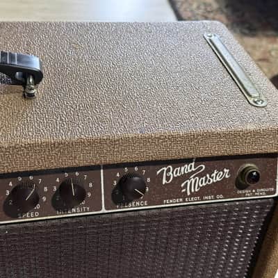 Fender Bandmaster 1960 - ultra rare early Brown Tolex w/factory 3x10's & fabulous tone ! image 10