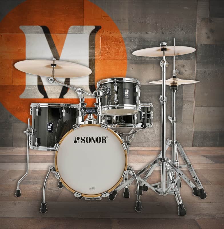 Sonor AQX Jungle Set - Black Midnight Sparkle (AQX-JUNGLEWMBMS) image 1