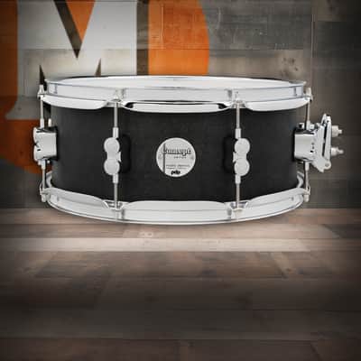 PDP Concept Series Black Wax Maple Snare, 5.5x13, Satin Black w/Chrome Hardware (PDSN5513BWCR) image 1