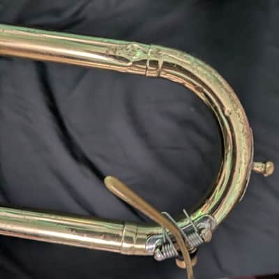 King 606 Student Model Tenor Trombone 2010s - Clear-Lacquered Brass image 5