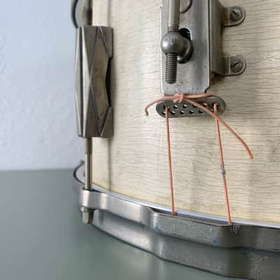 Gretsch Broadkaster Standard 40s Snare Drum 6.5 x 14" Rocket Lugs Stick Chopper Die Cast Rims image 15