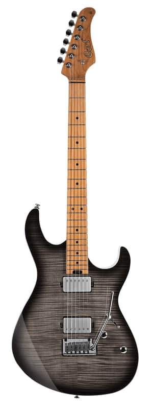 Cort Masterful Craftsmanship: The Cort G290 FAT II with Roasted Maple Neck & Fretboard in Transparent Black Burst image 1