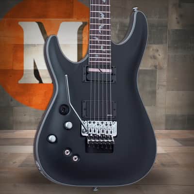 Schecter Damien Platinum-6 FR S Left Hand Electric Guitar - Satin Black (1190) image 1