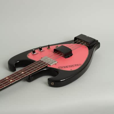 Wandre Etrurian II Solid Body Electric Bass Guitar (1965), molded plastic hard shell case. image 7