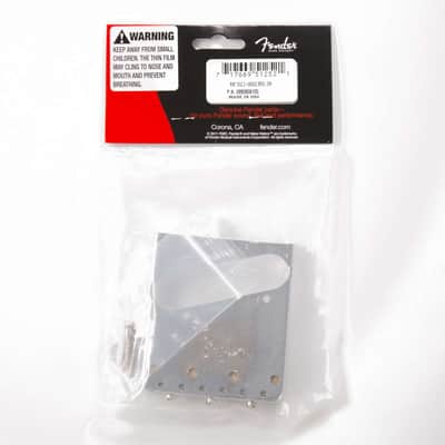 Genuine Fender 3 Saddle American Vintage Telecaster Bridge assembly 099-0806-100 image 4