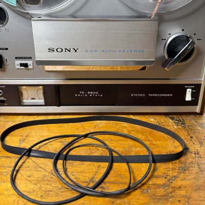 Sony TC-560D Reel-to-Reel Tape Recorder Auto Reverse Belts Replaced Tested image 8