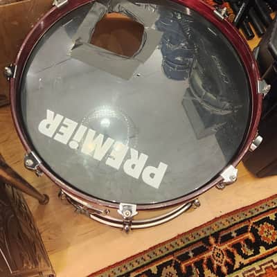 Premier XPK Drum Kit Wine Red w/ Tom Stands - 10" / 12" / 14" / 20” image 14