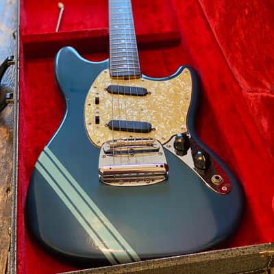 Original Vintage 1969 USA Fender Mustang Lake Placid Blue Competition w/ OHSC. '27' Serial Prefix Kurt Cobain Nirvana image 9