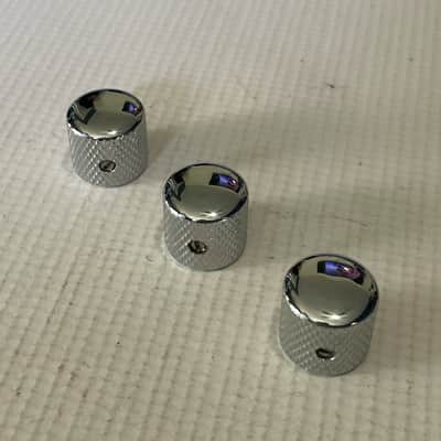 3 - 2000's Jackson Dinky Factory Chrome Dome Knobs Set Screw image 2