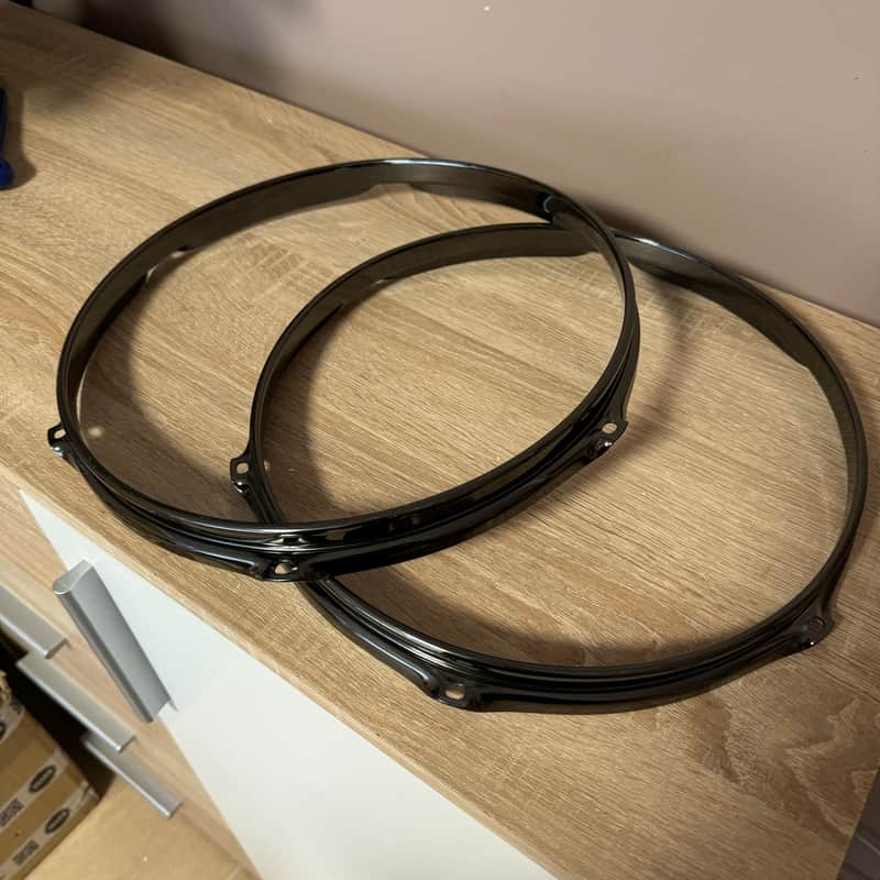 Black Nickel 12” Drum Hoops image 1