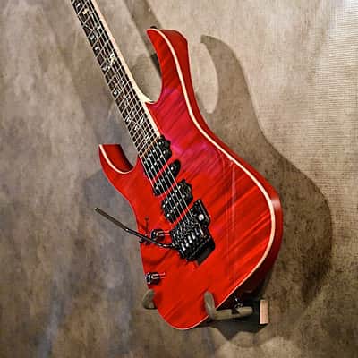 Ibanez Left handed J. Custom RG-8570ZL 2017 Trans Red Lefty Guitar image 2