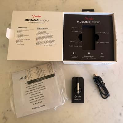 Fender Mustang Micro Guitar Headphone Amp 2021 - Present - Black image 3