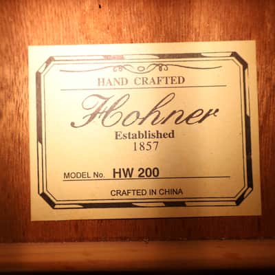 Hohner HW200 Full-Size Natural Spruce Finish Acoustic Guitar image 12